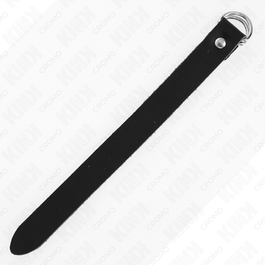 Anello pene in pelle regolabile con chiusura a pressione 22 x2 cm